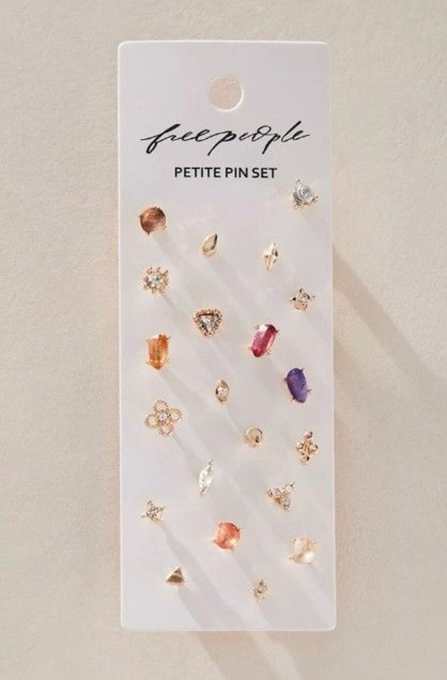Free People | NWT | Petite Pin Set | Silver | MSRP $30